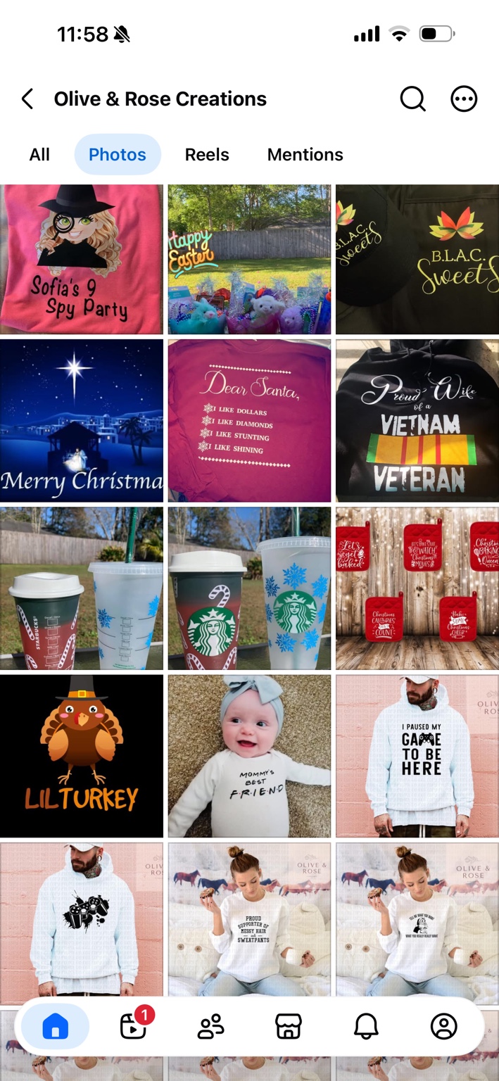 Custom apparel and seasonal personalized items